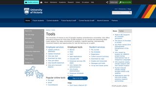 Tools - University of Victoria - UVic