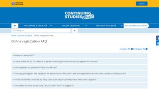 Online registration FAQ - Info for students | Continuing Studies at UVic