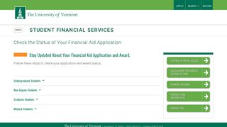 Check the Status of Your Financial Aid Application | Student Financial ...