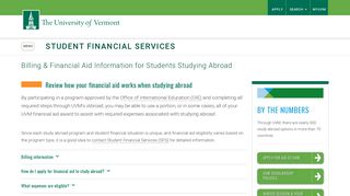 UVM Aid - University of Vermont