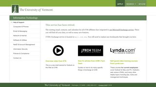 UVM WebMail - University of Vermont