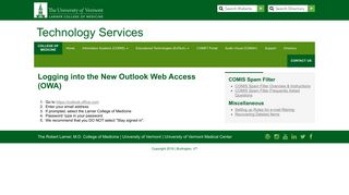 Logging into the New Outlook Web Access | College of Medicine ...