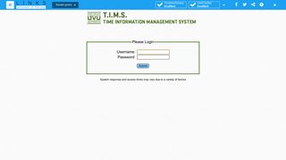 T.I.M.S. - UVU Time Information Management System