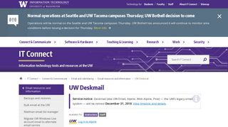 UW Deskmail | IT Connect