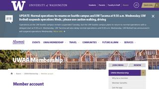 Member account | Alumni - University of Washington