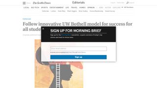 Follow innovative UW Bothell model for success for all students | The ...