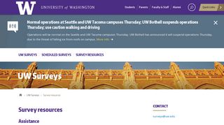 Survey resources | UW Surveys - University of Washington