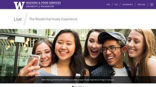 Living on Campus - Live - UW HFS - University of Washington