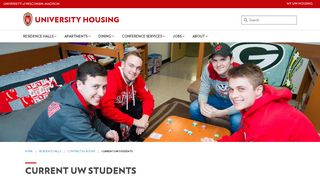 Current UW Students – University Housing – UW–Madison