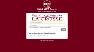 GET - Login - University of Wisconsin - La Crosse - Cbord