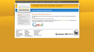 UW Oshkosh Alumni Email