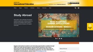 Study Abroad | Center for International Education - UWM