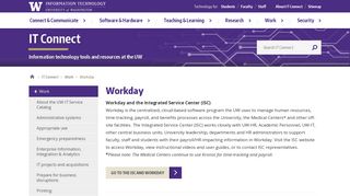 Workday - UW IT Connect - University of Washington