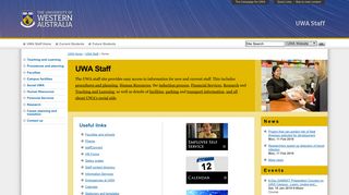 UWA Staff : UWA Staff : The University of Western Australia