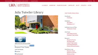 Julia Tutwiler Library | University of West Alabama