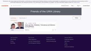 Friends of the UWA Library Events | Eventbrite
