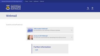Webmail : Business Information and Technology Services : The ...