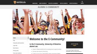 Alumni E-Community - University of Waterloo