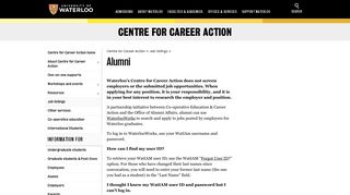 Alumni | Centre for Career Action | University of Waterloo