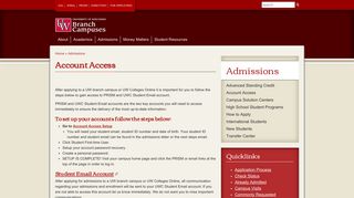 Account Access | University of Wisconsin Colleges