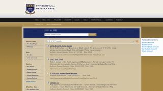 Search Results : Student Gmail Account - UWC