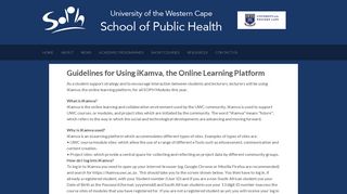 Guidelines for Using iKamva, the Online Learning Platform