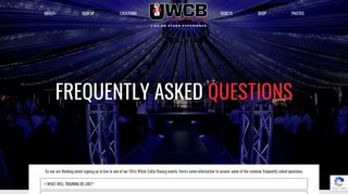 FAQ – Ultra White Collar Boxing