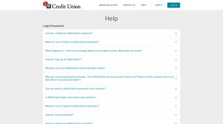 Help - Login/Passwords - UW Credit Union