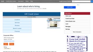 UW Credit Union - Madison, WI