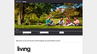 the University of Birmingham accommodation portal