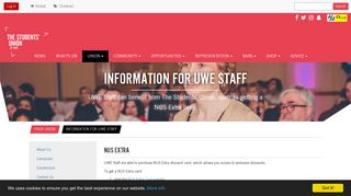 Information for UWE Staff | The Students' Union at UWE
