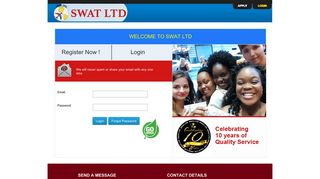WELCOME TO SWAT | LOGIN