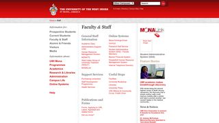 Staff Information, The University of West Indies, Mona - UWI Mona