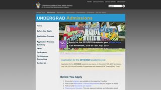 Undergraduate Admissions - UWI St. Augustine - The University of the ...