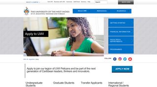 Apply | The University of the West Indies at St ... - UWI St. Augustine