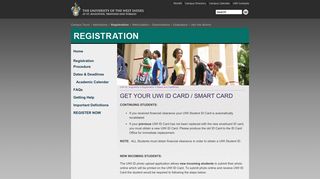 Get Your UWI ID CARD - UWI St. Augustine - The University of the ...