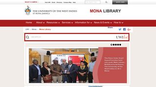 Home | Mona Library - UWI, Mona - The University of the West Indies