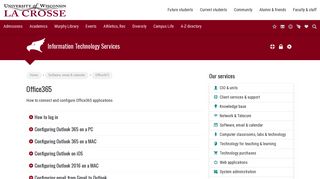 Office365 – Information Technology Services | UW-La Crosse
