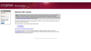 UW-La Crosse - Desire2Learn - Online Courses
