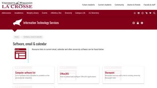 Software, email & calendar – Information Technology Services | UW ...