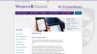 Email For Life - Western Alumni