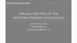 Western Finance Association
