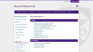 Pay & Administration - Human Resources - Western University