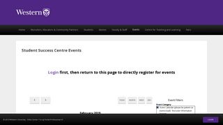 University of Western Ontario - Career Central - Events