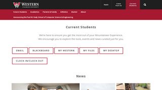 Current Students | Western Colorado University