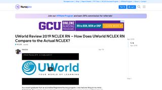 UWorld Review 2019 NCLEX RN – How Does UWorld NCLEX RN Compare to ...
