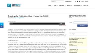 Crossing the Finish Line: How I Passed the NCLEX - Daily Nurse