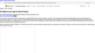 Configure your app to start at log-in - Windows Developer Blog