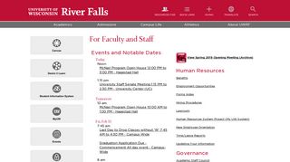 For Faculty and Staff | University of Wisconsin River Falls