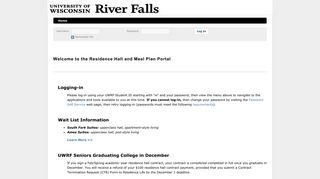 University of Wisconsin River Falls -StarRez Portal - Welcome to the ...